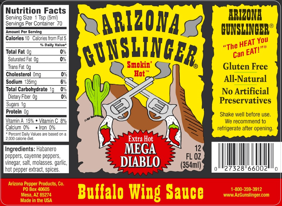 Mega Diablo Buffalo Wing Sauce