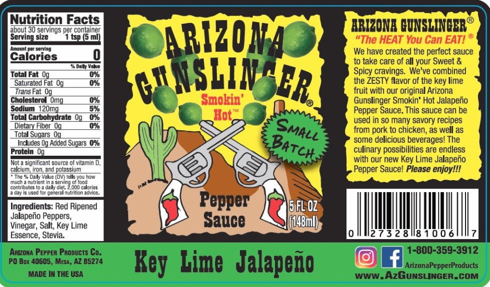 Key Lime Jalapeno Pepper Sauce