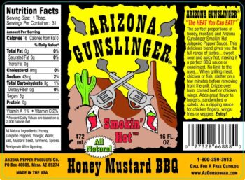 Honey Mustard BBQ Hot Sauce | Arizona Gunslinger